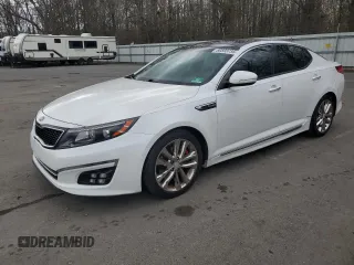 2014 Kia Optima SXL Turbo with VIN 5XXGR4A64EG348677, listed as a Copart auction lot 50593735 with 111,329 mi miles and Salvage Title. Bid and sale history available at carsss.com. Image 1.