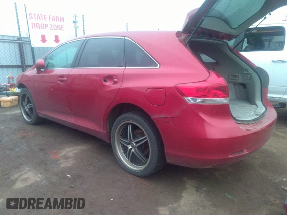 2012 Toyota Venza LE with VIN 4T3ZA3BB7CU057655, listed as a IAAI auction lot 41686621 with 190,759 mi miles and . Bid and sale history available at DreamBid. Image 3.