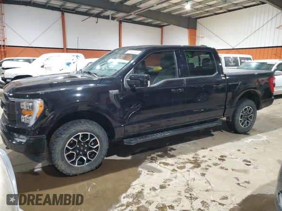 2022 Ford F-150 XL with VIN 1FTEW1EP6NKE52594, listed as a Copart auction lot 43848325 with 57,040 mi miles and Salvage Title. Bid and sale history available at DreamBid. Image 1.