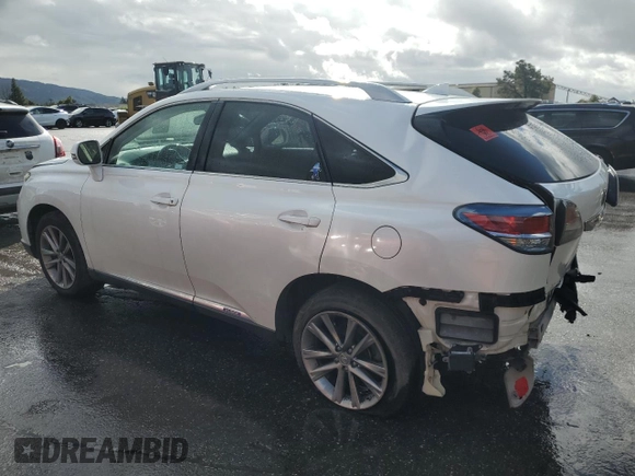 2015 Lexus RX 450h with VIN JTJBC1BA2F2469502, listed as a Copart auction lot 49475915 with 131,175 mi miles and Salvage title. Bid and sale history available at DreamBid. Image 2.