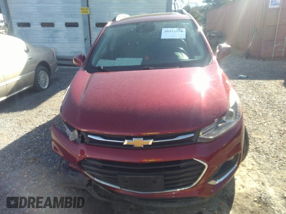 2018 Chevrolet Trax Premier with VIN 3GNCJRSB4JL176333, listed as a IAAI auction lot 40914154 with 66,689 mi miles. Bid and sale history available at carsss.com. Image 12.