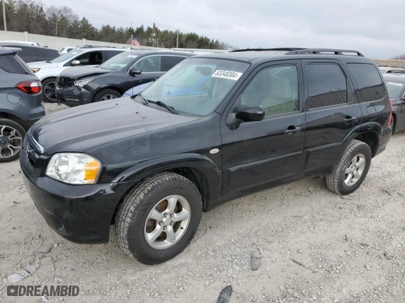 2006 Mazda Tribute s with VIN 4F2YZ96176KM34197, listed as a Copart auction lot 83348304 with 58,756 mi miles and Clean Title. Bid and sale history available at carsss.com. Image 1.