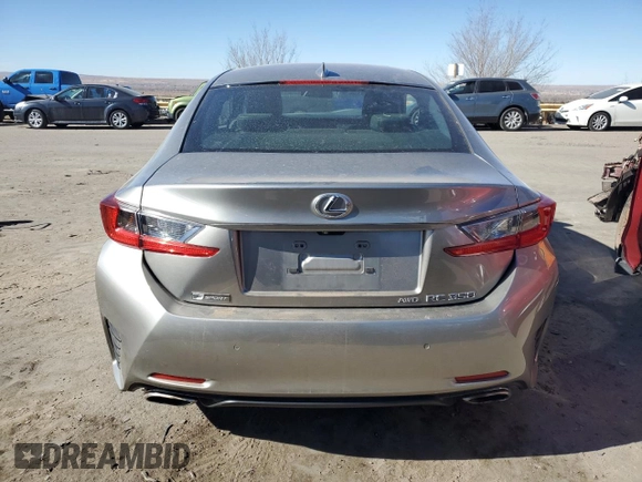 2016 Lexus RC 350 F Sport with VIN JTHSE5BC5G5007052, listed as a Copart auction lot 88231665 with 91,921 mi miles and Salvage title. Bid and sale history available at DreamBid. Image 6.