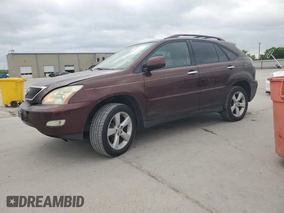 2009 Lexus RX 350 with VIN JTJGK31U899852162, listed as a Copart auction lot 50327435 with 166,085 mi miles and Salvage Title. Bid and sale history available at DreamBid. Image 1.