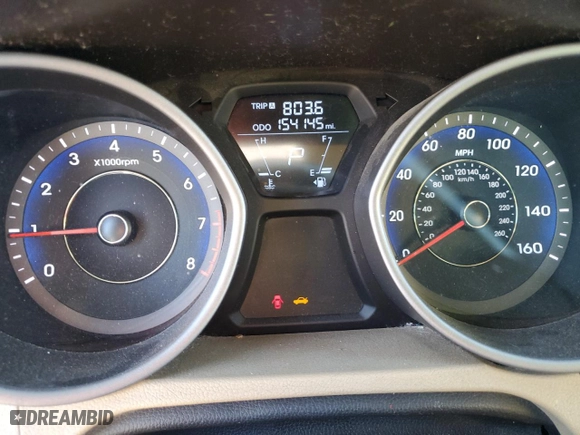 2011 Hyundai Elantra Ltd with VIN KMHDH4AE9BU116509, listed as a Copart auction lot 41697755 with 154,145 mi miles and Salvage Title. Bid and sale history available at carsss.com. Image 9.