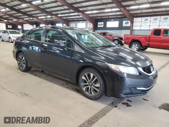 2013 Honda Civic EX with VIN 19XFB2F82DE266792, listed as a Copart auction lot 55680355 with 266,796 mi miles and Clean Title. Bid and sale history available at DreamBid. Image 4.