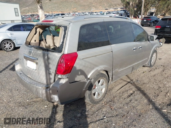 2007 Nissan Quest S with VIN 5N1BV28U17N115387, listed as a IAAI auction lot 41686151 with 234,411 mi miles. Bid and sale history available at carsss.com. Image 4.