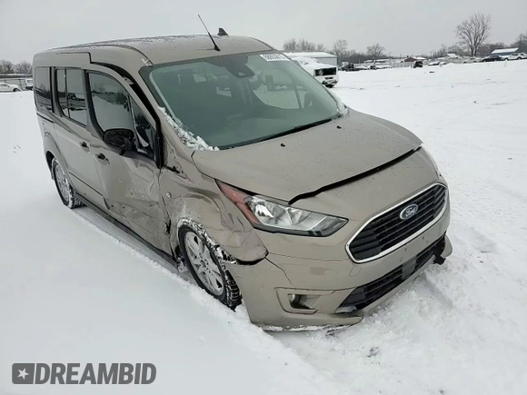 2020 Ford Transit Connect XLT with VIN NM0GE9F20L1455942, listed as a Copart auction lot 88853815 with 47,458 mi miles and Salvage title. Bid and sale history available at DreamBid. Image 12.
