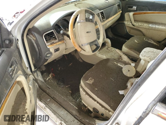 2010 Lincoln MKZ with VIN 3LNHL2GC3AR643316, listed as a Copart auction lot 46619325 with Not Provided miles and Salvage Title. Bid and sale history available at DreamBid. Image 8.