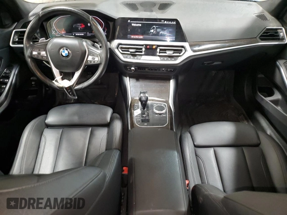 2019 BMW 3 Series 330i with VIN WBA5R1C51KFH14244, listed as a Copart auction lot 52199945 with 45,365 mi miles and Salvage title. Bid and sale history available at DreamBid. Image 8.