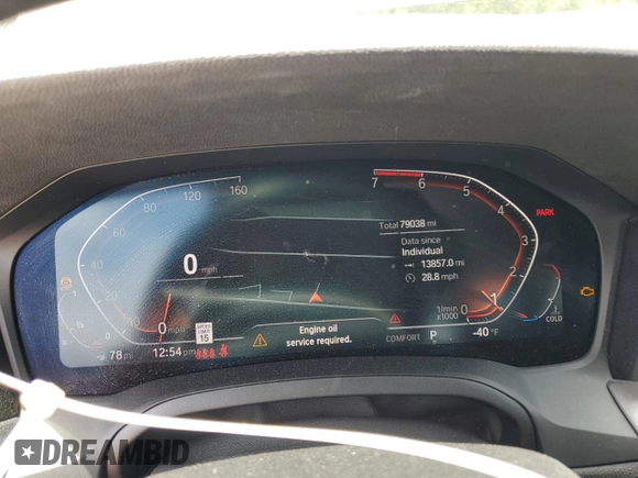 2019 BMW 3 Series 330i xDrive with VIN 3MW5R7J5XK8A05274, listed as a Copart auction lot 61479905 with 79,038 mi miles and Salvage title. Bid and sale history available at DreamBid. Image 9.