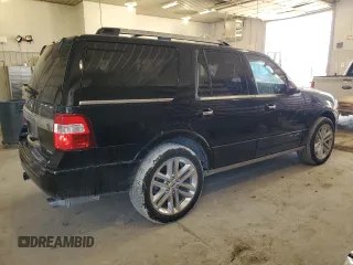 2016 Ford Expedition Platinum with VIN 1FMJU1MT2GEF22723, listed as a Copart auction lot 48107465 with 99,877 mi miles and Salvage title. Bid and sale history available at DreamBid. Image 3.
