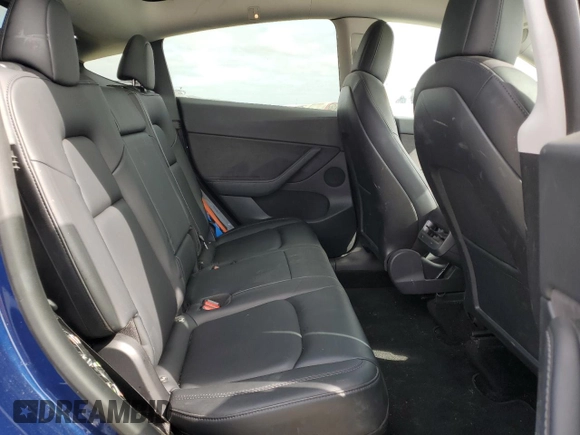 2021 Tesla Model Y Long Range with VIN 5YJYGDEEXMF192447, listed as a Copart auction lot 53550055 with 65,673 mi miles and Salvage Title. Bid and sale history available at DreamBid. Image 10.