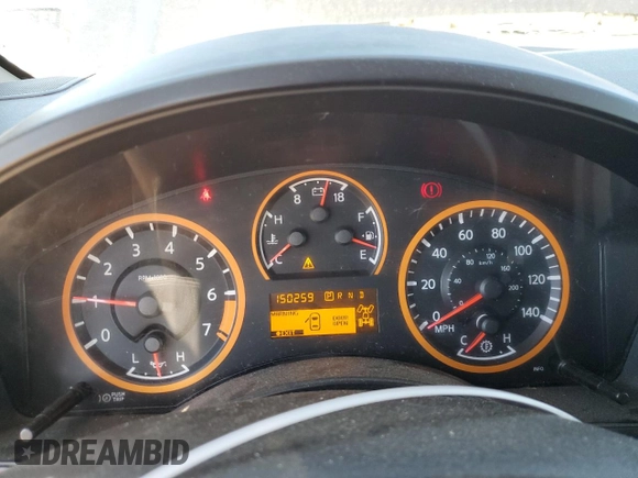 2014 Nissan Titan Pro-4X with VIN 1N6AA0EC2EN519983, listed as a Copart auction lot 71496934 with 150,259 mi miles and Salvage title. Bid and sale history available at DreamBid. Image 9.