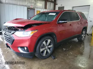 2020 Chevrolet Traverse LT Leather with VIN 1GNEVHKWXLJ321380, listed as a Copart auction lot 45502615 with 67,597 mi miles and Salvage Title. Bid and sale history available at carsss.com. Image 1.