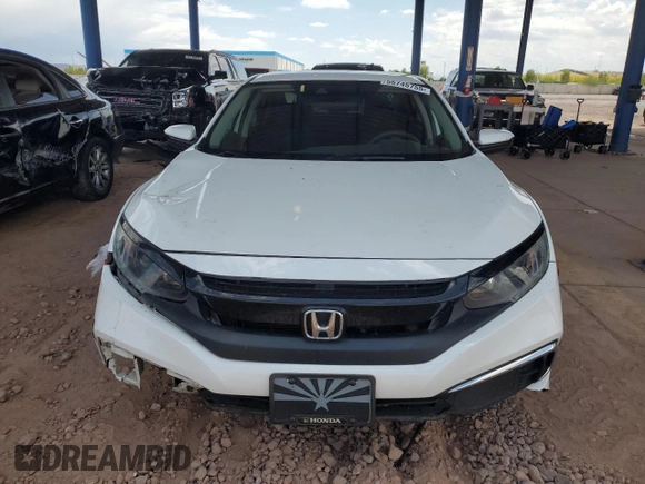 2020 Honda Civic LX z VIN 19XFC2F65LE016523, wystawiony jako Copart lot #55745755 z przebiegiem 66 021 mil mil oraz Szkoda całkowita • Salvage title. Historia ofert i sprzedaży dostępna na DreamBid. Obrazek 5.
