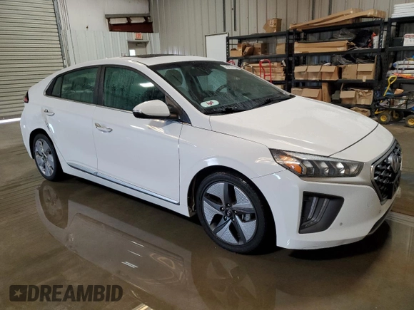 2021 Hyundai Ioniq Limited with VIN KMHC05LC2MU260992, listed as a Copart auction lot 80240064 with 120,266 mi miles and Clean title. Bid and sale history available at DreamBid. Image 4.