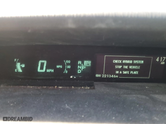 2013 Toyota Prius One with VIN JTDKN3DU0D5600518, listed as a Copart auction lot 50355695 with 221,346 mi miles and Salvage Title. Bid and sale history available at carsss.com. Image 9.