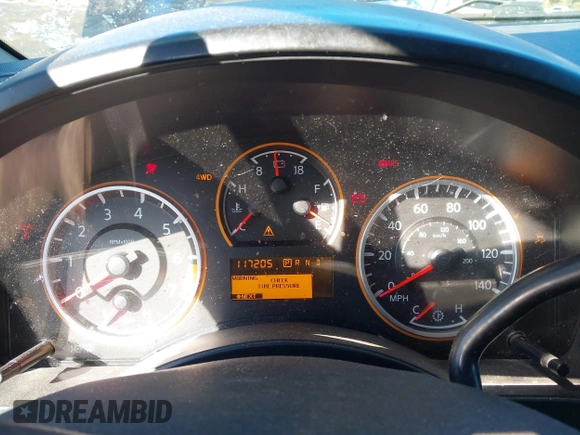2012 Nissan Titan S with VIN 1N6AA0EJXCN306808, listed as a IAAI auction lot 41620072 with 117,205 mi miles. Bid and sale history available at carsss.com. Image 7.