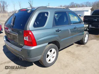 2009 Kia Sportage LX with VIN KNDJF723897635507, listed as a IAAI auction lot 41738092 with 159,850 mi miles. Bid and sale history available at carsss.com. Image 4.