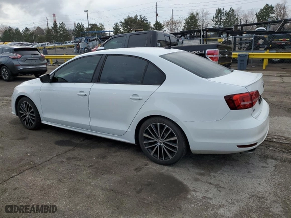 2015 Volkswagen Jetta Sedan 1.8T Sport with VIN 3VWD17AJ0FM417412, listed as a Copart auction lot 48151525 with 110,600 mi miles and Salvage Title. Bid and sale history available at carsss.com. Image 2.