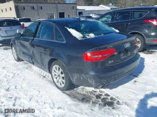 2013 Audi A4 Premium with VIN WAUBFAFL7DN007886, listed as a IAAI auction lot 41523228 with 147,017 mi miles. Bid and sale history available at carsss.com. Image 3.