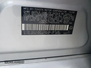 2009 Lexus IS 250 z VIN JTHBK262795092696, wystawiony jako Copart lot #69768184 z przebiegiem 220 779 mil mil oraz Szkody całkowita. Historia ofert i sprzedaży dostępna na DreamBid. Obrazek 12.