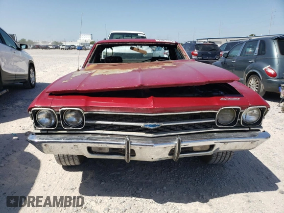 1969 Chevrolet El Camino z VIN 136809K445629, wystawiony jako Copart lot #57011525 z przebiegiem Nie podano mil oraz Szkoda całkowita • Salvage title. Historia ofert i sprzedaży dostępna na DreamBid. Obrazek 5.