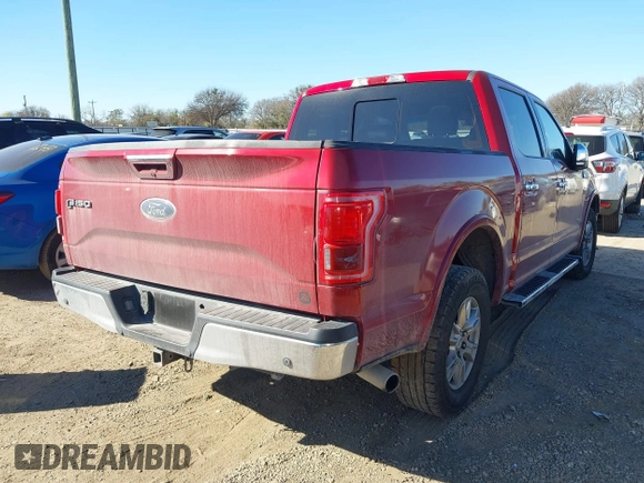 2017 Ford F-150 XL with VIN 1FTEW1CG1HKD07485, listed as a IAAI auction lot 41140015 with 129,555 mi miles. Bid and sale history available at carsss.com. Image 4.