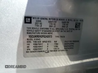 2015 Chevrolet Silverado 1500 LT with VIN 3GCUKREH2FG242873, listed as a Copart auction lot 73356814 with 131,045 mi miles and Salvage Title. Bid and sale history available at DreamBid. Image 14.