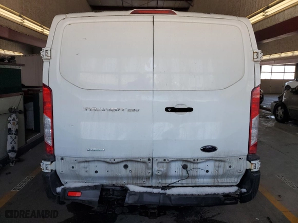 2018 Ford Transit Van with VIN 1FTYR1ZG1JKB21107, listed as a Copart auction lot 44727345 with NaN miles and Salvage Title. Bid and sale history available at carsss.com. Image 6.