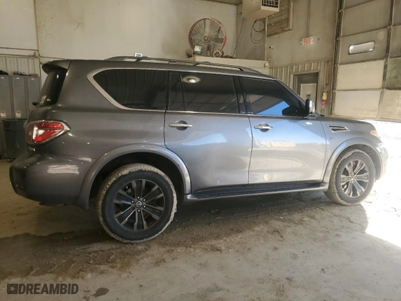 2017 Nissan Armada SV with VIN JN8AY2NC1H9502023, listed as a Copart auction lot 45584185 with 154,635 mi miles and Salvage Title. Bid and sale history available at carsss.com. Image 3.