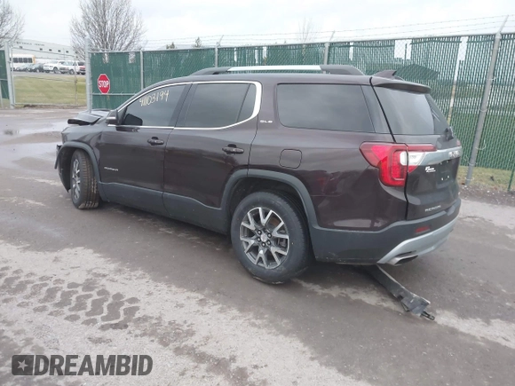 2021 GMC Acadia SLE with VIN 1GKKNRL48MZ109468, listed as a IAAI auction lot 41103194 with 70,743 mi miles. Bid and sale history available at carsss.com. Image 3.