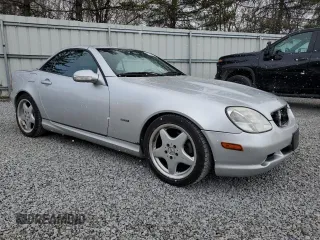 2001 Mercedes-Benz SLK-Class with VIN WDBKK65F31F230678, listed as a Copart auction lot 50951695 with 95,001 mi miles and Salvage Title. Bid and sale history available at carsss.com. Image 4.