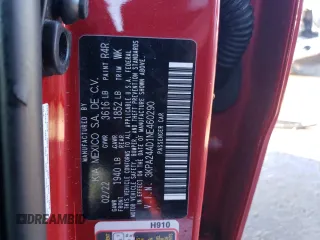 2022 Kia Rio LX with VIN 3KPA24AD1NE460290, listed as a Copart auction lot 48366155 with 39,592 mi miles and Salvage Title. Bid and sale history available at carsss.com. Image 13.