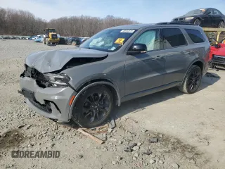 2021 Dodge Durango GT Plus with VIN 1C4RDJDG1MC750908, listed as a Copart auction lot 48904615 with 0 mi miles and Salvage Title. Bid and sale history available at carsss.com. Image 1.