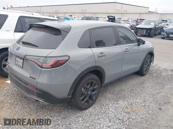 2024 Honda HR-V Sport with VIN 3CZRZ1H51RM752314, listed as a IAAI auction lot 42130406 with 10,435 mi miles and . Bid and sale history available at DreamBid. Image 4.