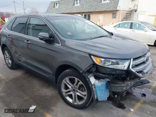 2017 Ford Edge Titanium with VIN 2FMPK3K82HBB67186, listed as a IAAI auction lot 41062984 with 59,741 mi miles. Bid and sale history available at carsss.com. Image 1.