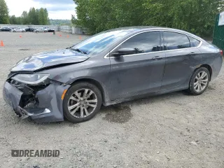 2015 Chrysler 200 Limited z VIN 1C3CCCAB9FN569094, wystawiony jako Copart lot #56176855 z przebiegiem 100 169 mil mil oraz Szkody całkowita. Historia ofert i sprzedaży dostępna na DreamBid. Obrazek 1.