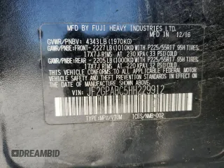 2017 Subaru Crosstrek Premium with VIN JF2GPABC5HH229912, listed as a Copart auction lot 52491405 with 123,052 mi miles and Salvage title. Bid and sale history available at DreamBid. Image 13.