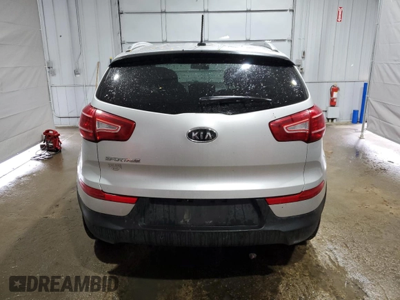2012 Kia Sportage LX with VIN KNDPBCA22C7333385, listed as a Copart auction lot 55213455 with 160,568 mi miles and Salvage title. Bid and sale history available at DreamBid. Image 6.
