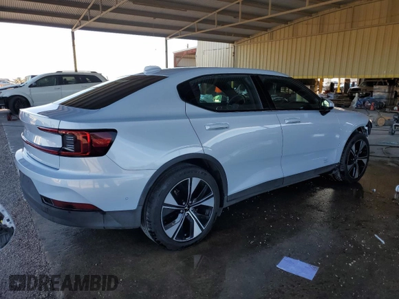 2023 Polestar 2 with VIN YSMED3KA1PL140363, listed as a Copart auction lot 79606764 with 58,358 mi miles and Clean Title. Bid and sale history available at carsss.com. Image 3.