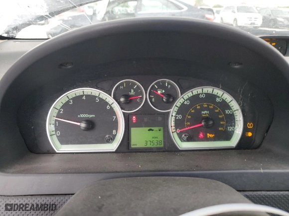 2009 Chevrolet Aveo LT w/2LT with VIN KL1TG66E89B664635, listed as a Copart auction lot 51360075 with 37,538 mi miles and Clean Title. Bid and sale history available at carsss.com. Image 9.