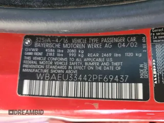2002 BMW 3 Series 325xi z VIN WBAEU33442PF69437, wystawiony jako Copart lot #70657644 z przebiegiem 220 562 mil mil oraz Szkoda całkowita • Salvage title. Historia ofert i sprzedaży dostępna na DreamBid. Obrazek 12.