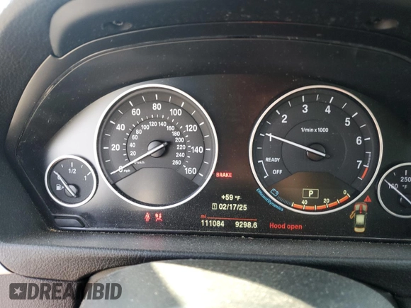 2016 BMW 3 Series 320i xDrive with VIN WBA8E5G51GNT94296, listed as a Copart auction lot 44394315 with 111,084 mi miles and Salvage Title. Bid and sale history available at carsss.com. Image 9.