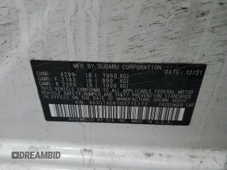 2022 Subaru Impreza Premium с VIN 4S3GTAD61N3715112, выставлен на аукционе Copart как лот 58360305 с пробегом 64 768 миль миль и Списание • Salvage title. История ставок и продаж доступна на DreamBid. Изображение 14.