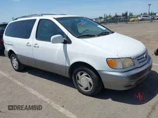 2001 Toyota Sienna LE z VIN 4T3ZF13C31U393989, wystawiony jako IAAI lot #42301091 z przebiegiem 238 404 mil mil oraz . Historia ofert i sprzedaży dostępna na DreamBid. Obrazek 1.