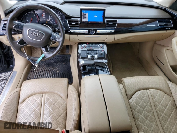 2017 Audi A8 z VIN WAU44AFD9HN002783, wystawiony jako Copart lot #44633125 z przebiegiem 110 066 mil mil oraz Szkoda całkowita • Salvage title. Historia ofert i sprzedaży dostępna na DreamBid. Obrazek 8.