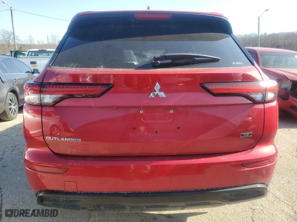 2023 Mitsubishi Outlander SE with VIN JA4J4UA89PZ050254, listed as a Copart auction lot 47002785 with 26,358 mi miles and Salvage Title. Bid and sale history available at carsss.com. Image 6.