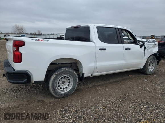 2021 Chevrolet Silverado 1500 Work Truck with VIN 3GCUYAEF8MG353665, listed as a Copart auction lot 45312625 with 17,752 mi miles and Non Repairable. Bid and sale history available at DreamBid. Image 3.